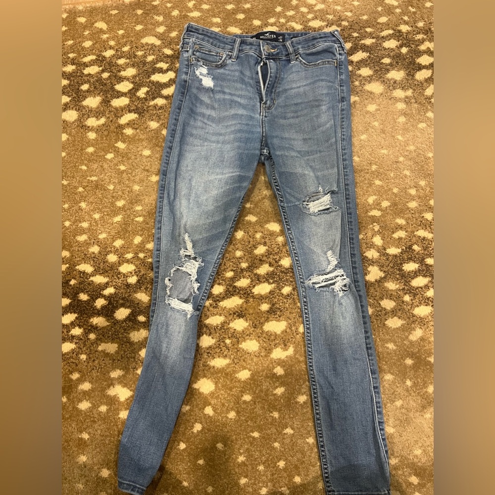 Hollister high rise super skinny crop jeans